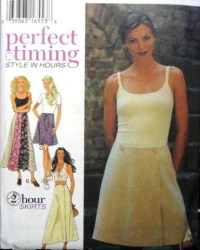 2589 2 HR FLARE SKIRT LENGTHS,WRAP SKIRT PATTERN 8-18